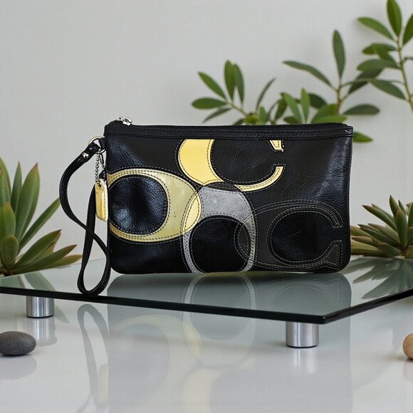 COACH Monogram Wristlet - Picture 1 of 9